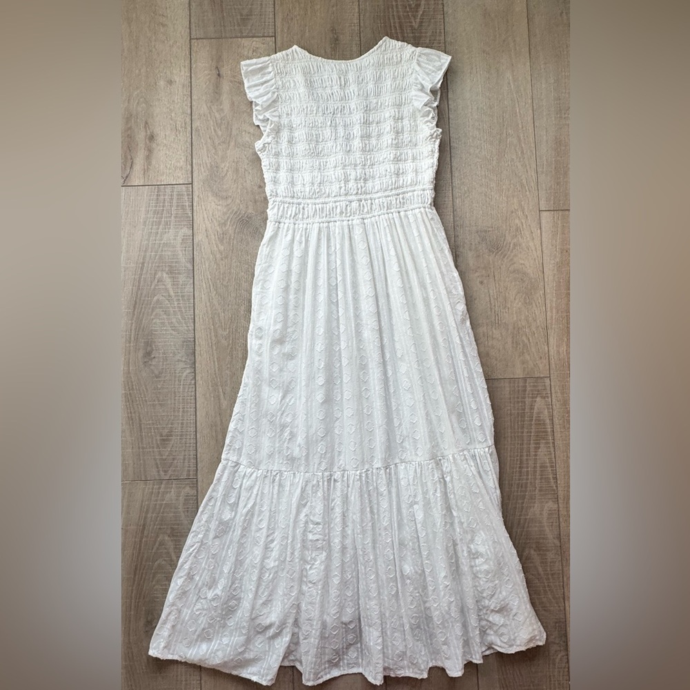 Anthropologie Peregrine White Dress XS Boho Romantic Cottagecore Chic - Picture 2 of 14